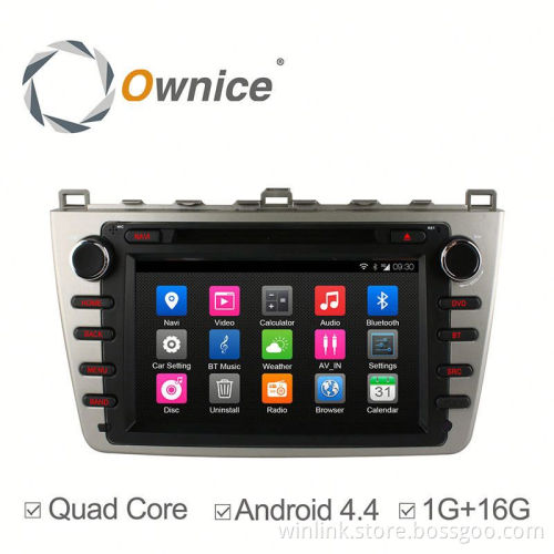 Ownice QUAD CORE android 4.4 Auto radio player for Mazda 6 WITH bluetooth